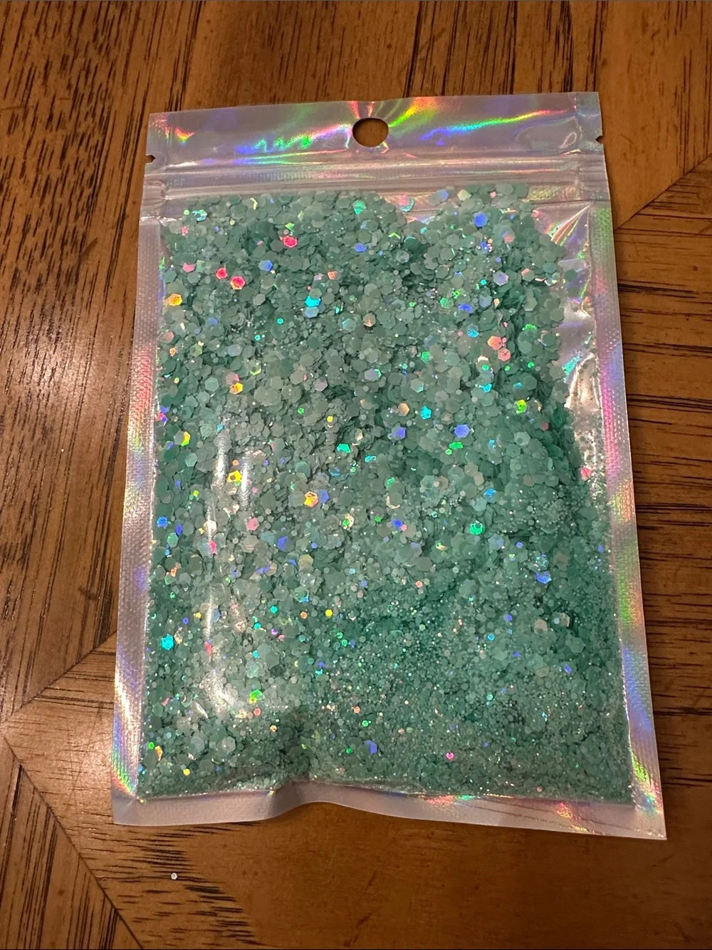 Assorted Green Iridescent Chunky Glitter Mixes - 10 Pack